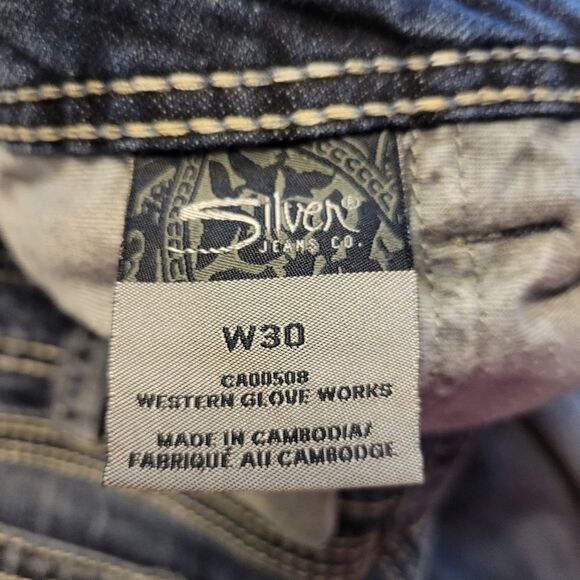 Silver Jeans Twisted Capri Stretch Denim Women's Size 30 Waist - Picture 7 of 13